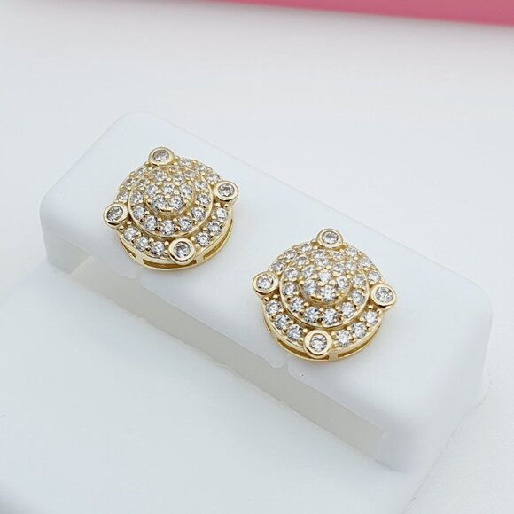 "925 Sterling Silver Cubic Zirconia Earrings, U19254620 - Picture 1 of 11